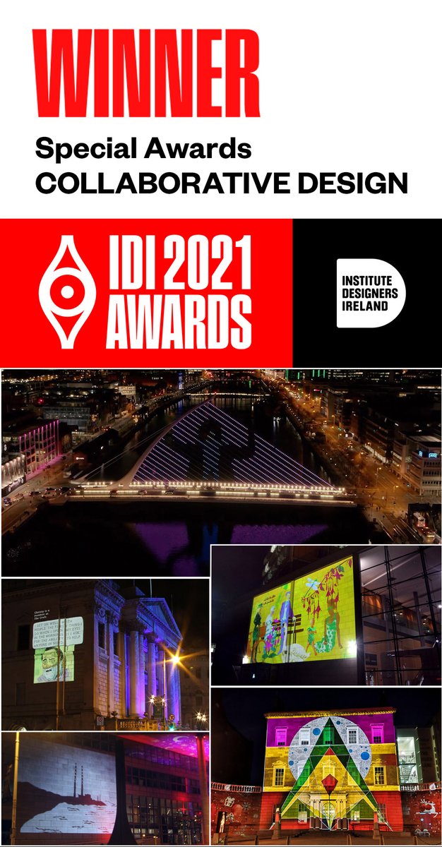 Steve MacDevitt (@stevemacdevitt) on Twitter photo DCC Winter Lights 2020 won the IDI Special Award for Collaboration last night. Amazing team to work, special shout out to the artists & community groups who created the pieces, very proud.
bit.ly/3HjkWvA
#IDIAwards2021 #WinterLightsDublin
<a href="/DCCCultureCo/">Dublin City Council Culture Company</a> @events_DCC DCC Winter Lights 2020 won the IDI Special Award for Collaboration last night. Amazing team to work, special shout out to the artists & community groups who created the pieces, very proud.
bit.ly/3HjkWvA
#IDIAwards2021 #WinterLightsDublin
<a href="/DCCCultureCo/">Dublin City Council Culture Company</a> @events_DCC