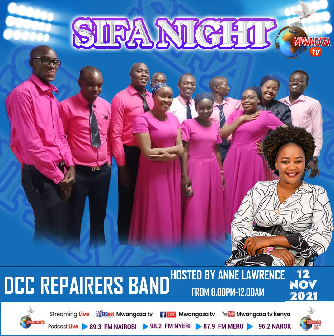 mwangaza_tv's tweet photo. Join DCC Repairers Band as they worship the African way.
#sifanight
#FridayMotivation
#FridayVibes https://t.co/Iuo4xmtMeK