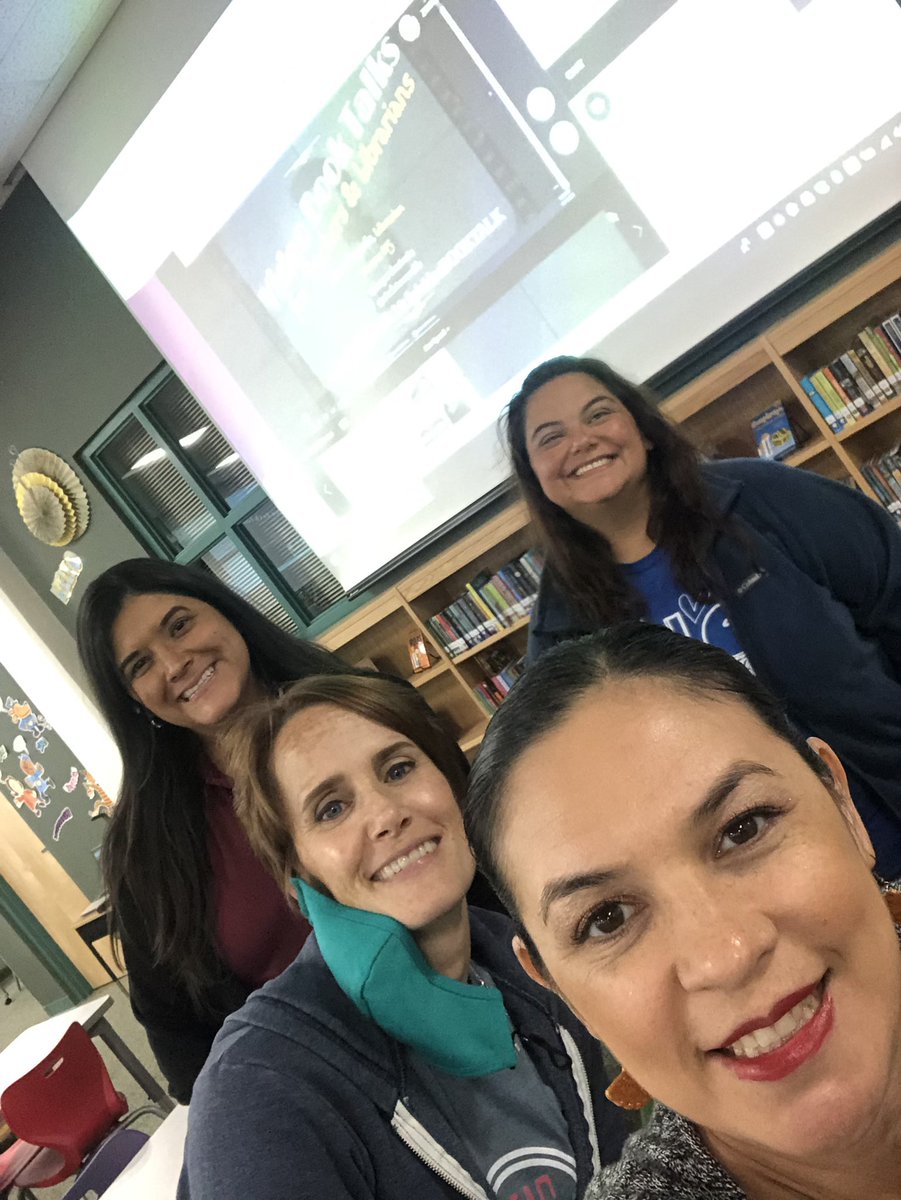 NISDmartinlib's tweet photo. Watch party for Book Talks presented by @BayardoZinnia #learninglibrarians @Madrigalshelves @TammyLozano5 @LMKnowltonlib https://t.co/IsrgcQ89Lp