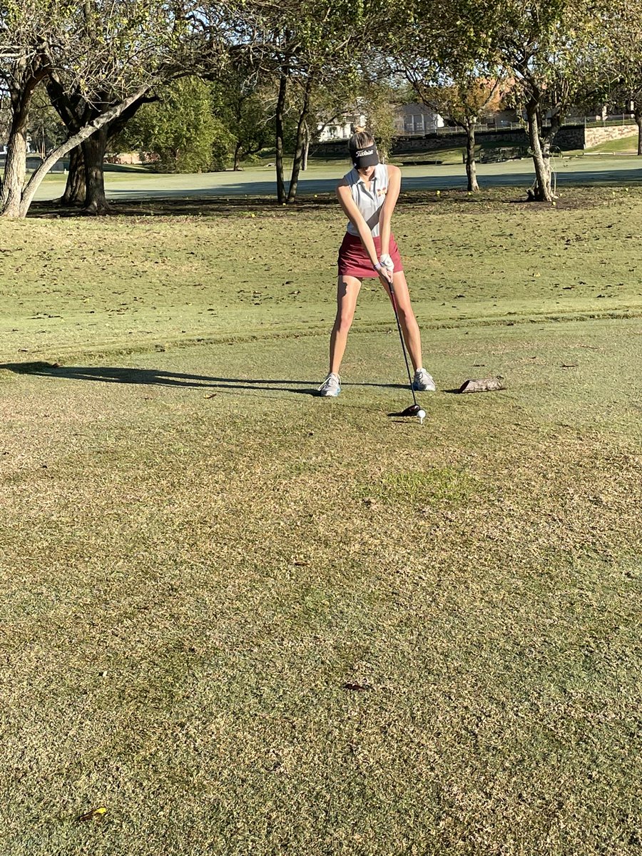 MagWestGolf's tweet photo. Grace. Natalie. Braedann on the first hole of the Montgomery classic. https://t.co/JtyGPRUo6O