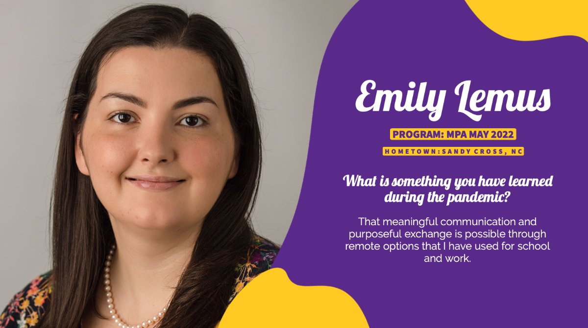 East Carolina University Graduate School (@ecugradschool) on Twitter photo <a href="/ECUGradSchool/">East Carolina University Graduate School</a> Graduate Student Spotlight Emily Lemus <a href="/ecugpss/">ECU Graduate and Professional Student Senate</a> <a href="/ECUGradSchool/">East Carolina University Graduate School</a> Graduate Student Spotlight Emily Lemus <a href="/ecugpss/">ECU Graduate and Professional Student Senate</a>