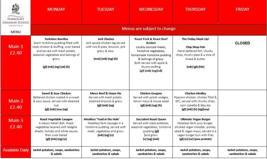 HGS_TheHub's tweet photo. @HarrogateGS 
G2 week to view menu W/C 15/11/21 https://t.co/CV8f51Q3rq