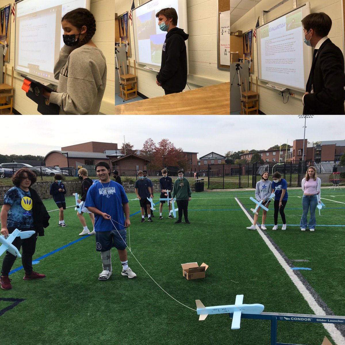 Fundamentals of #Engineering completed their #c02airplanes. So proud of their progress- presentations were used to communicate their #designprocess #havefunlearning #stem #cteea