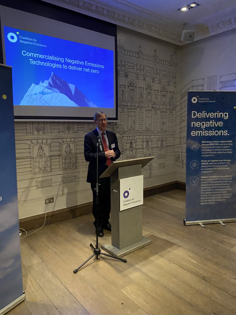 NegEmissions's tweet photo. We were grateful to CEO of @DraxGroup @ddwg and CEO of @CarbonEngineer Steve Oldham for delivering their opening remarks, highlighting the need for negative emissions solutions. We then had a fantastic keynote speech delivered by Chair of the @ETC_energy @AdairTurnerUK https://t.co/Y3ARgZQ2gt