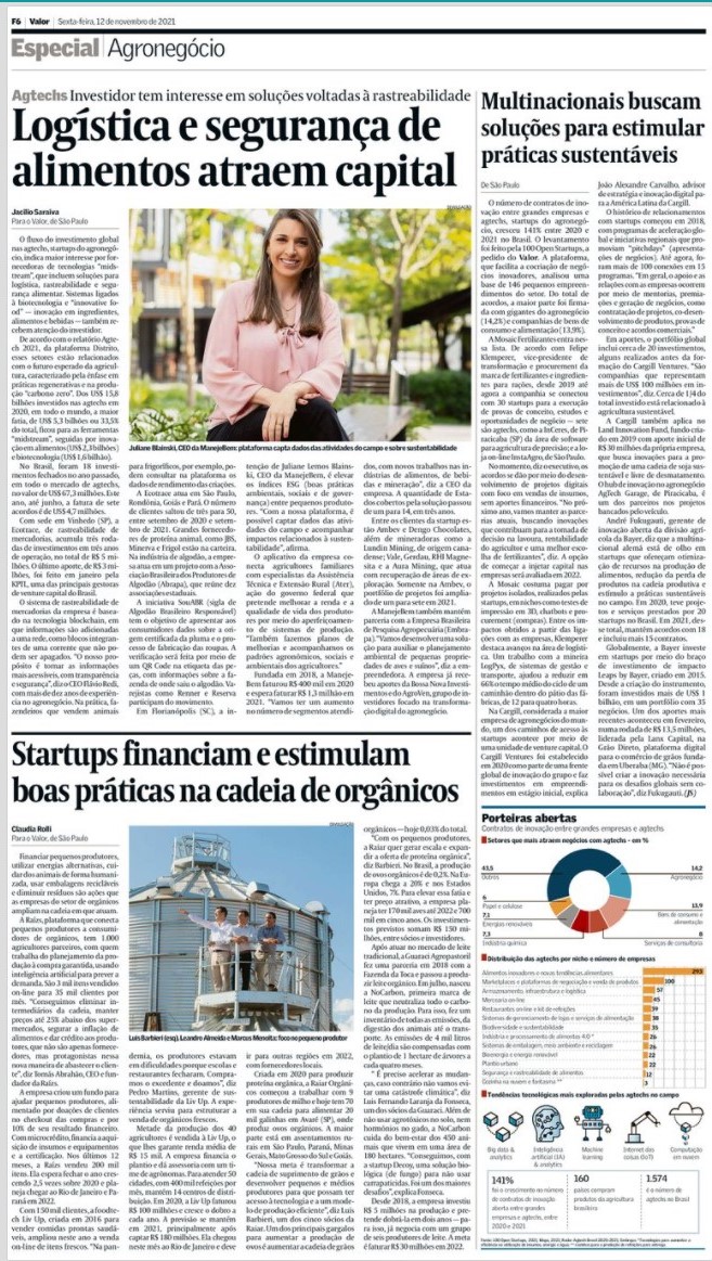 Confira a matéria com a 100 Open no especial de Agro do Valor Econômico de hoje!

valor.globo.com/publicacoes/su…