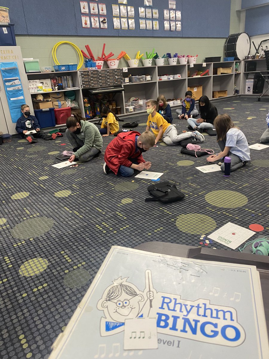 Rhythm Bingo fun with 4th Grade! <a href="/D13Eagles/">Erickson Elementary</a>