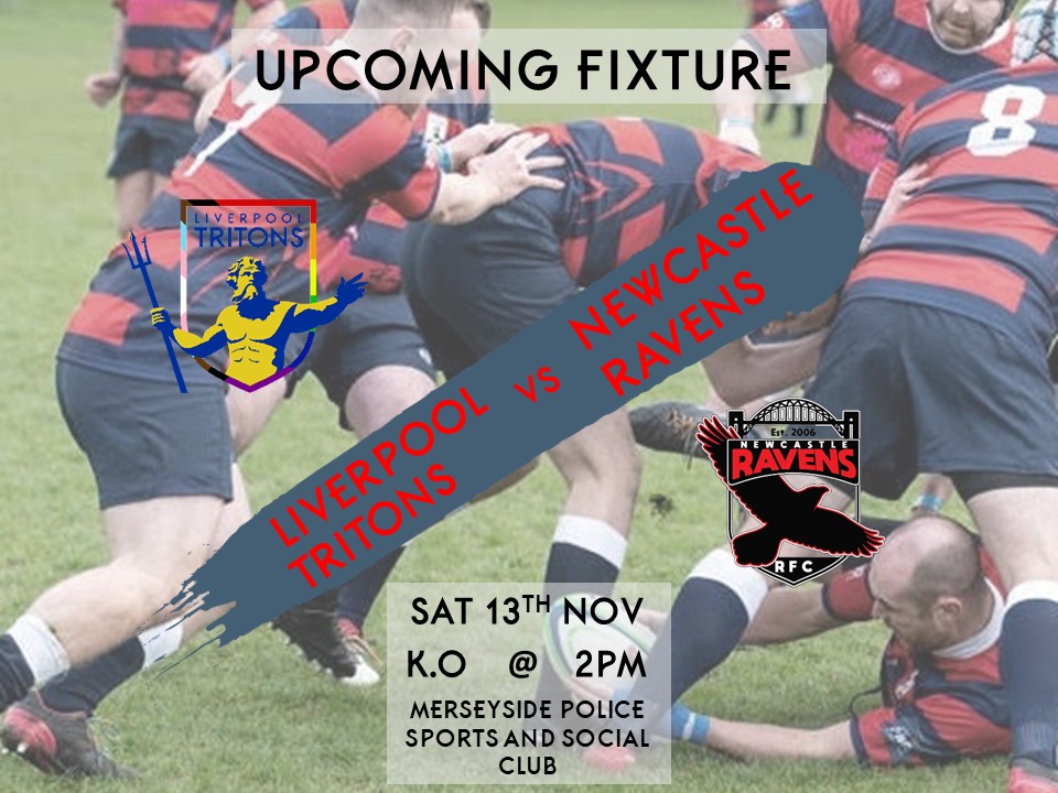 This week we will be going head to head against @newcastleravens
We're looking forward to another fantastic game! 

Come down, support us and watch us play!

#inclusiverugby #lgbt #lbgtqia #lgbtqsports #rugby #rugbyunion #igr #rugbyforall #inclusivesports