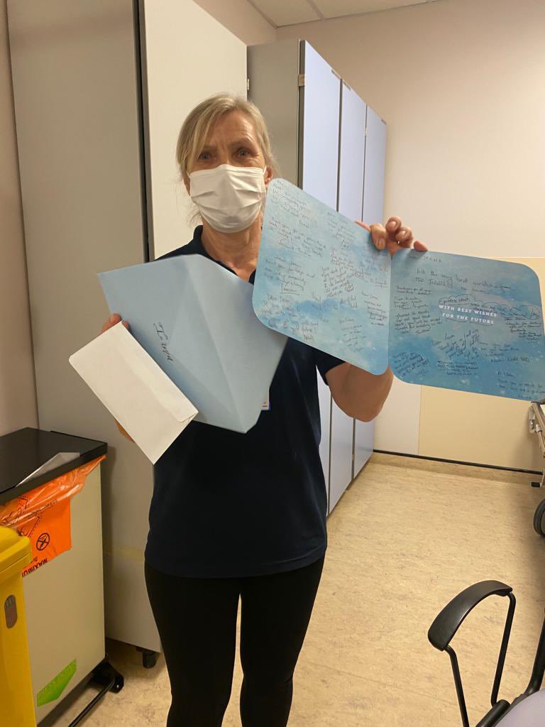 creylax's tweet photo. Sadly this is the last day for our lovely Erena who kept our department clean and  COVID free. We will surely miss her. Wish her all the best. And this is just a small token from all of us at the FRACTURE CLINIC https://t.co/mlfi4DfdXf