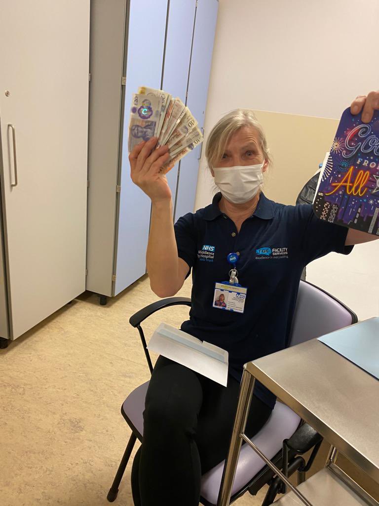 creylax's tweet photo. Sadly this is the last day for our lovely Erena who kept our department clean and  COVID free. We will surely miss her. Wish her all the best. And this is just a small token from all of us at the FRACTURE CLINIC https://t.co/mlfi4DfdXf