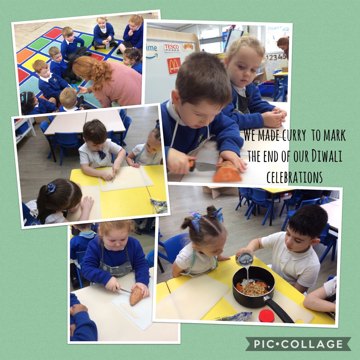 GSPSReception's tweet photo. We have enjoyed talking about healthy food and finished our Diwali celebrations by making a delicious curry to taste together! @GSPSReception #GSPSRECEPTION #GSPSDT #GSPSGEOG https://t.co/qL0gDF8EJv