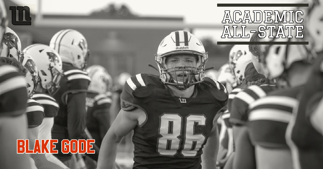 Congrats to Sr. TE/DE Blake Gode on being named Academic All-State! 

#SweepTheShed // #NorthOrNone