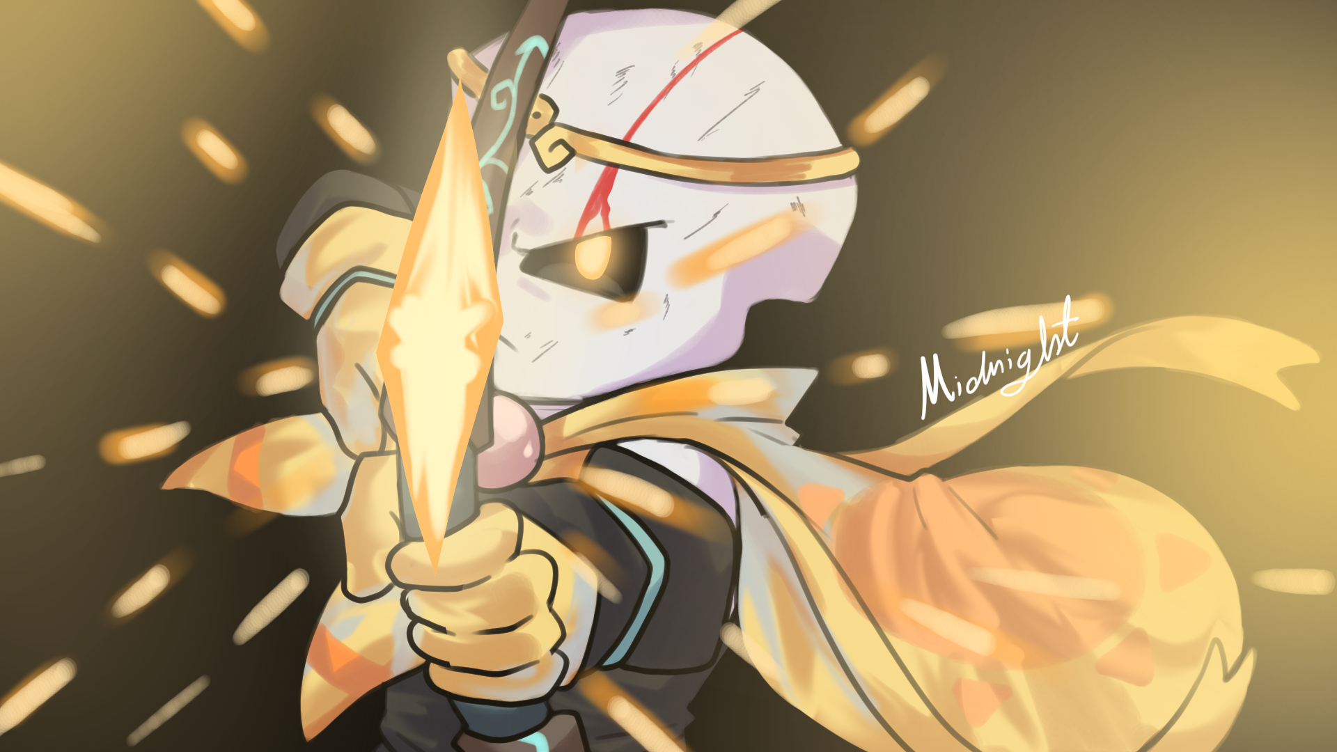 just some fanart, i just wanna share my stuff :^) (Underverse) cross sans  does not belong to me :^) ((cross belong to Jaelarteo-jael peñaloza :  r/Undertale