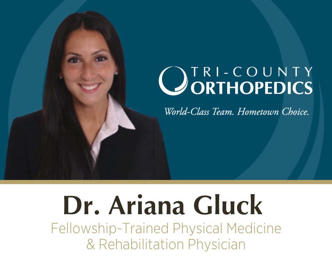 TriCounty_Ortho's tweet photo. SCHEDULE WITH DR. GLUCK! | Specializing in sports medicine and interventional spine care, fellowship-trained physician Dr. Ariana Gluck offers nonsurgical treatment for back, neck, and spine conditions and sports-related injuries. Learn more: https://t.co/hOSEm7RrXW https://t.co/JdMBE9249k