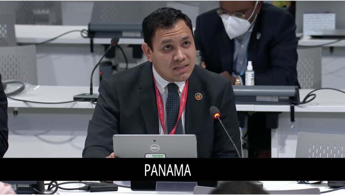 'It is outrageous that the current text does not recognize the importance of international collaboration to understand and address the implications of climate change on global health'

- Panama making a strong call on climate change &amp; health in #COP26 plenary 
#healthyclimate