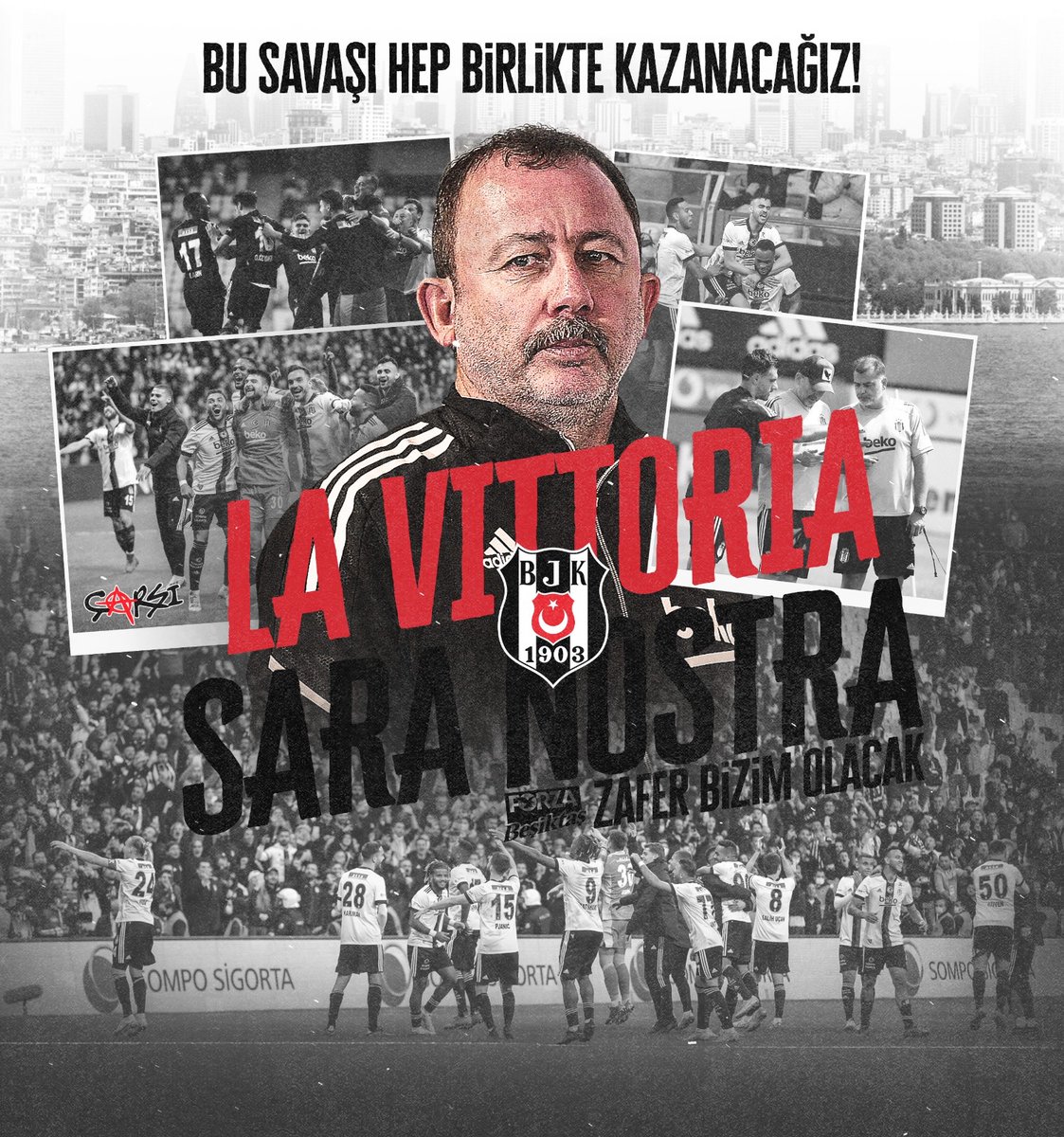 forzabesiktas's tweet photo. Birlikte kazanacağız!

Yaptık, yine yaparız...

#Beşiktaş https://t.co/oAVuK2ISUg