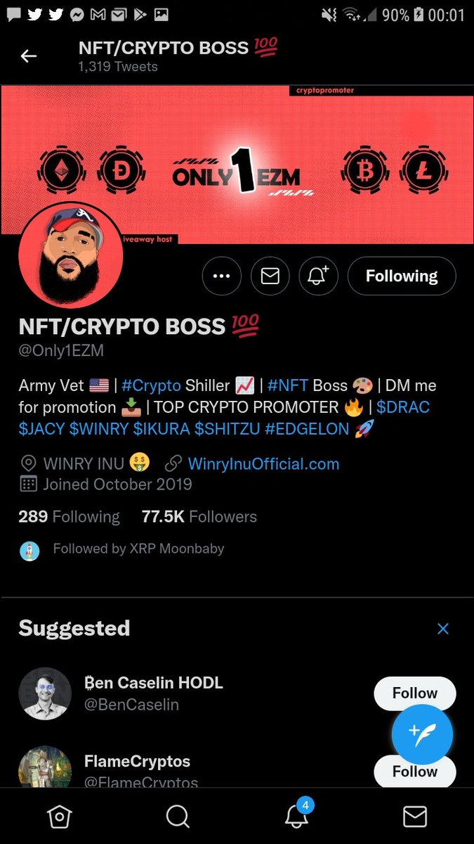 Kaikalee1's tweet photo. @GiveAwayHost @EarnWithSapna @Only1EZM @SirCyberCrypto @gemhost Done!! https://t.co/u9vsOR2eBe