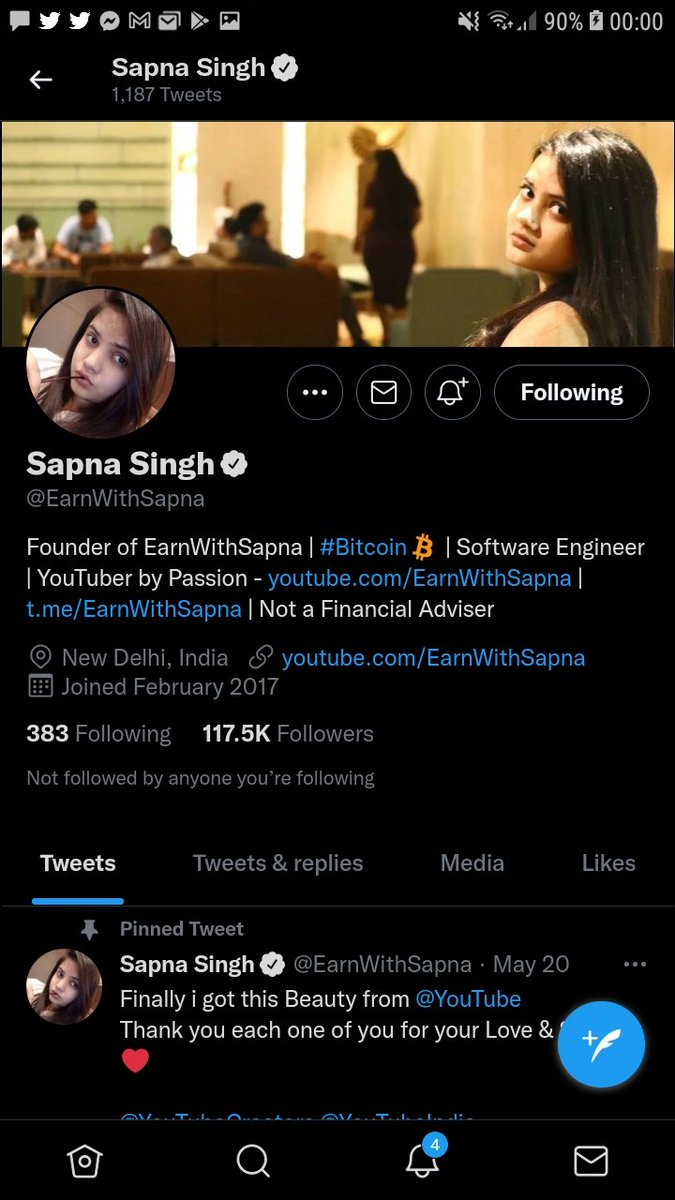 Kaikalee1's tweet photo. @GiveAwayHost @EarnWithSapna @Only1EZM @SirCyberCrypto @gemhost Done!! https://t.co/u9vsOR2eBe