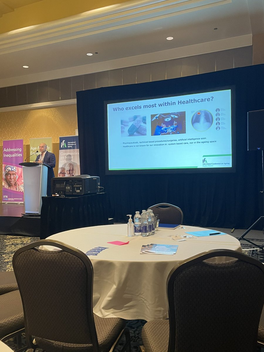 Wonderful to learn about innovation in Long term care from <a href="/DrNikore/">Vipan Nikore</a> We must seek out innovation! #IFAConf2021 #innovation #rightsmatter