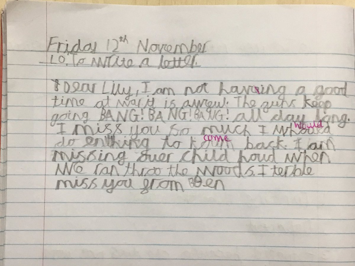 MpYear3's tweet photo. This week we have focused on the book ‘Peace Lily’ written by @HilsRobinson and illustrated by @Martin_Impey. We put ourselves in the position of Lily, Ray and Ben and then wrote letters as if we were them. We really imagined the emotion they would have felt. ❤️ https://t.co/bwYRv7IRfR