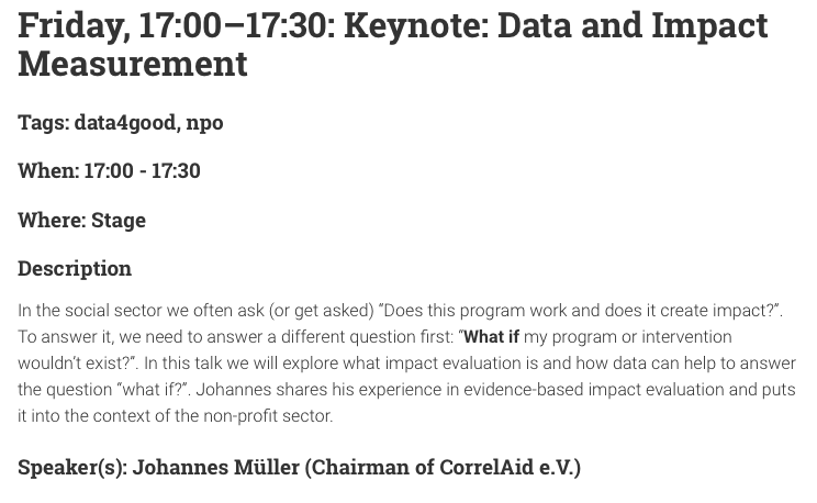 FraukeStehr's tweet photo. Super excited for my first #correlcon @CorrelAid and many inspiring & informative sessions! Already off to a great start with the first keynote - very relevant for my research too! https://t.co/qAhFIzAYo5