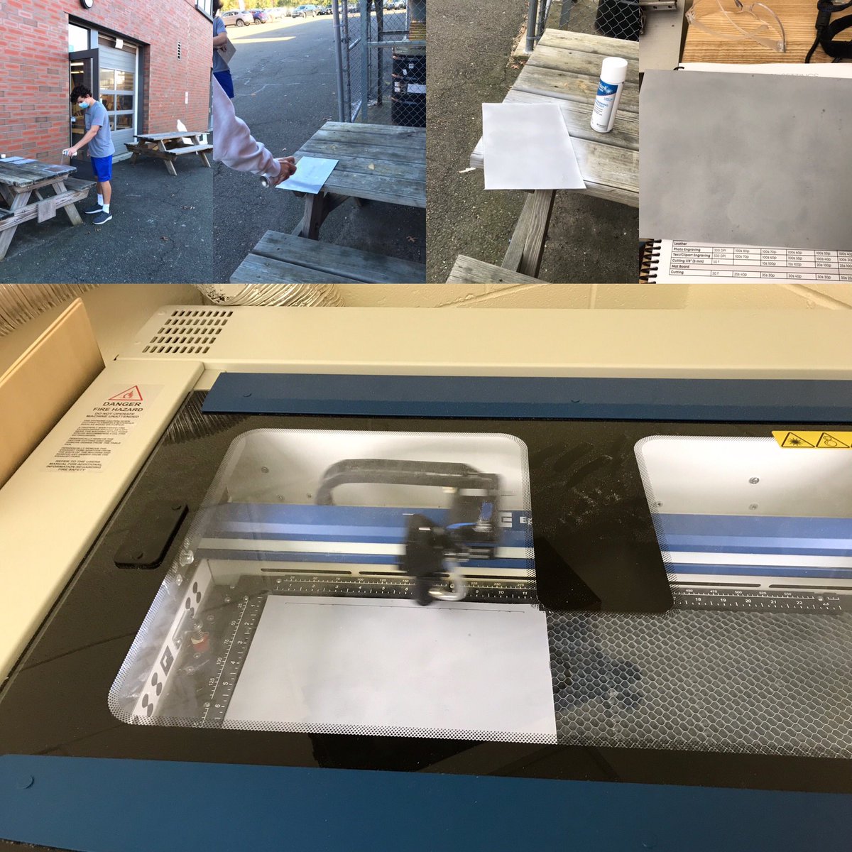 Drafting/CADD Ss laser engrave metal to create a design for plasma cutting #metal #metalworking #Steam #cteea