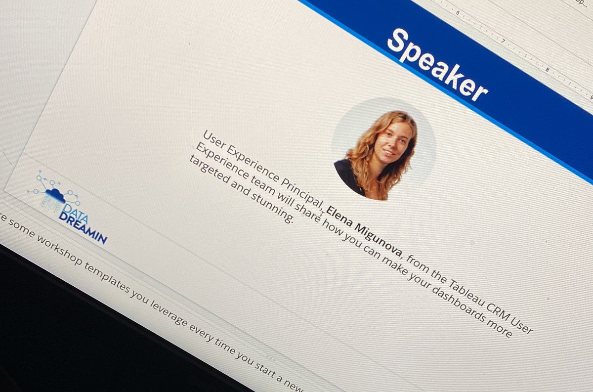 DataDreamin | TableauCRM Salesforce Conference tweet media