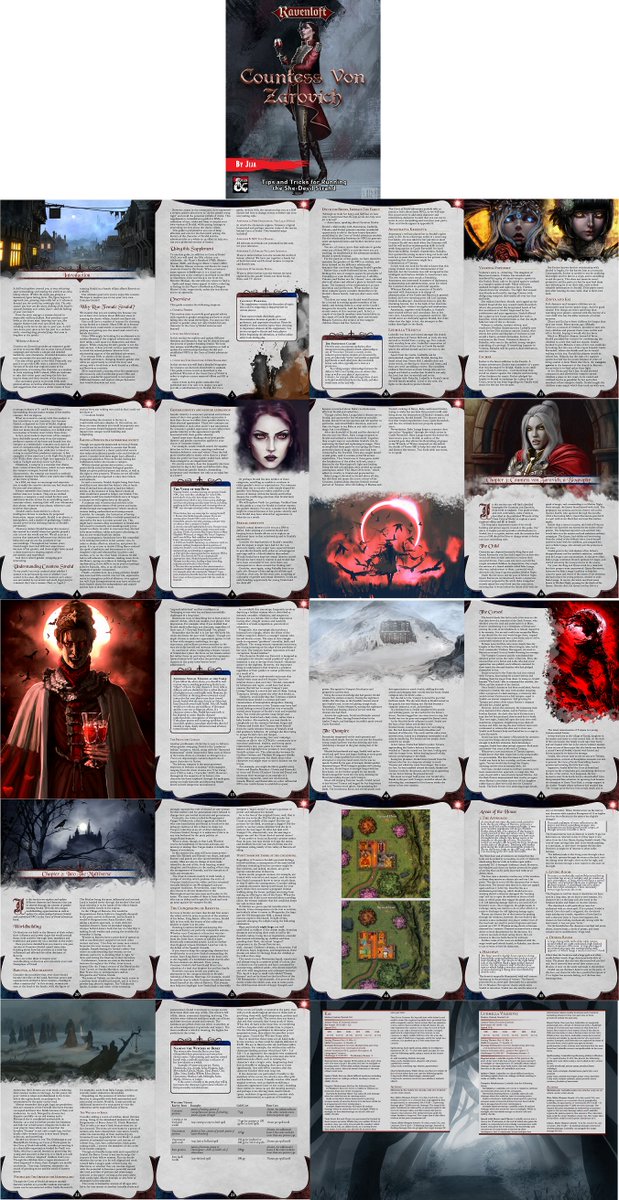 czeuch1's tweet photo. Rediscover the land of Barovia under the domain of the terror-inducing Countess Strahd von Zarovich in this 5e book filled with advice on running Strahd as a non-male villain, and featuring unique, original encounters and NPCs.
Out on @dms_guild!
https://t.co/tNMRYZtHC9 https://t.co/OECJOcdvp3
