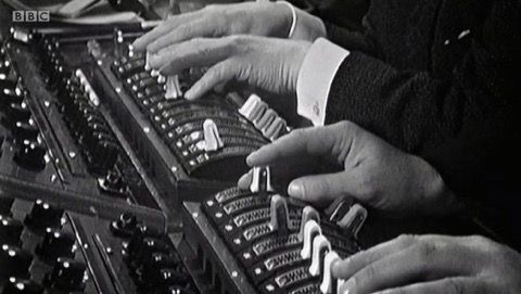 Our beautiful #Decca all-valve #recordingconsole being featured on the beeb to record #Benjamin Britten. #valve #recordingstudio #mixer