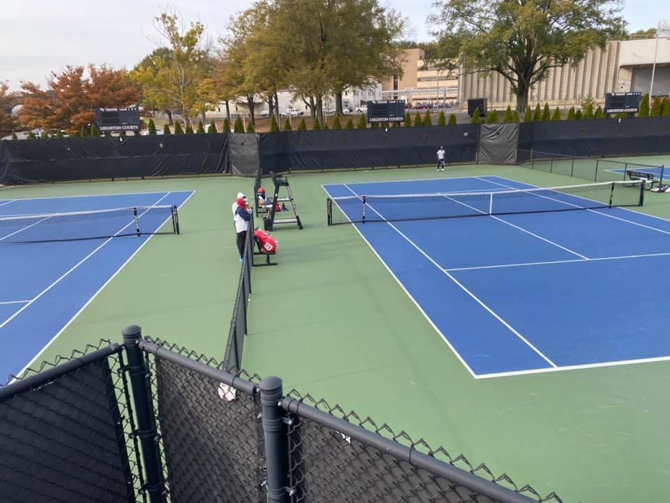 Hello Aggie Tennis Supporters here’s the NC A&amp;T Mens Tennis team during their match at Wake Forest University Nolan Martino where Nolan wins match