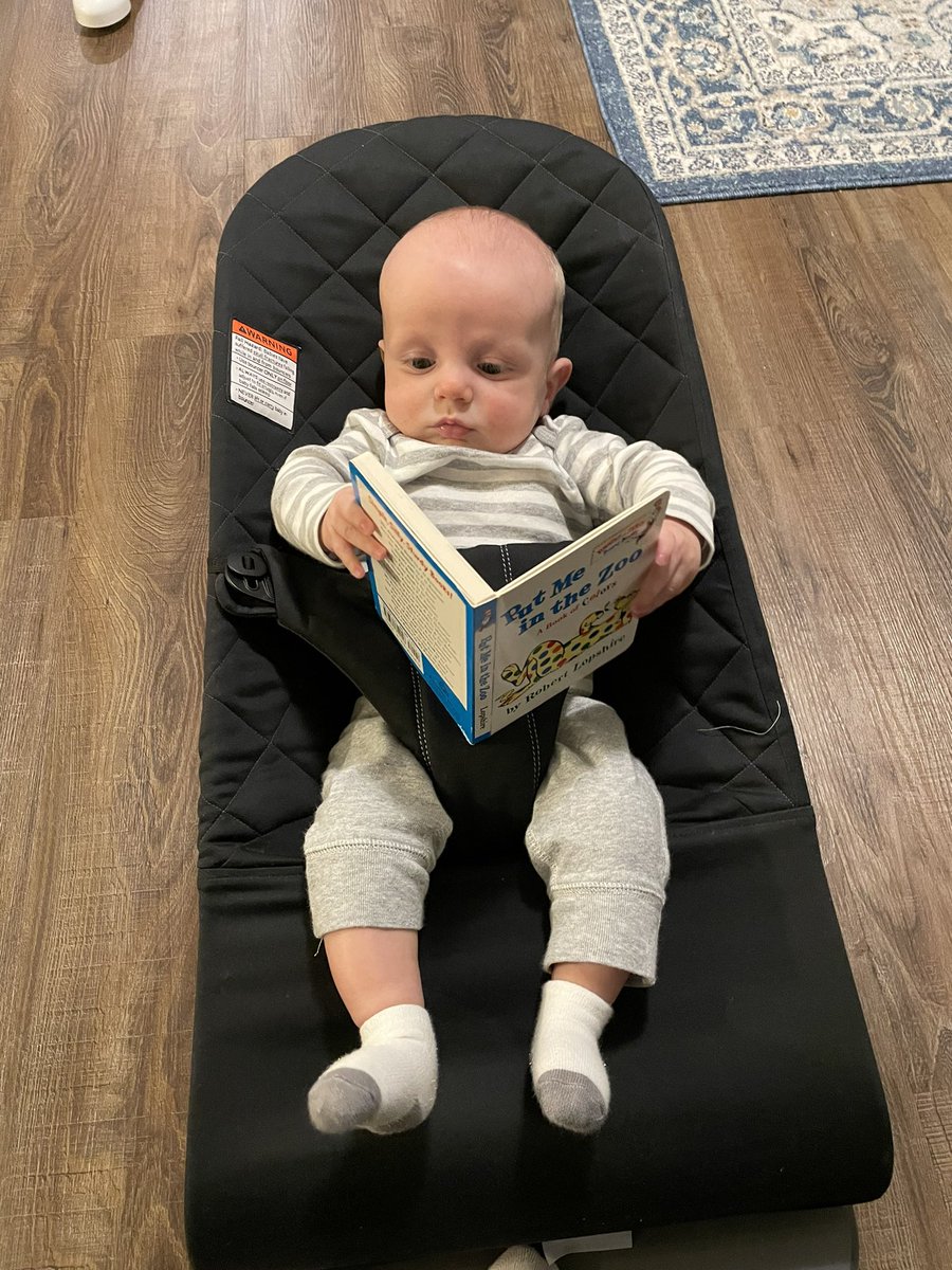 MTL_CSZumpettaK's tweet photo. Mommyβs little bookworm! Itβs never too early to grow and nurture a love for reading. π₯°π#zumpettaszone #augustjames https://t.co/58BTjOsGWv