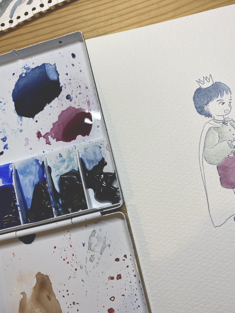kitamurasakiya's tweet photo. 最近は水彩で好きな色を
沢山使って絵を描いています https://t.co/u3uIbl31Ft