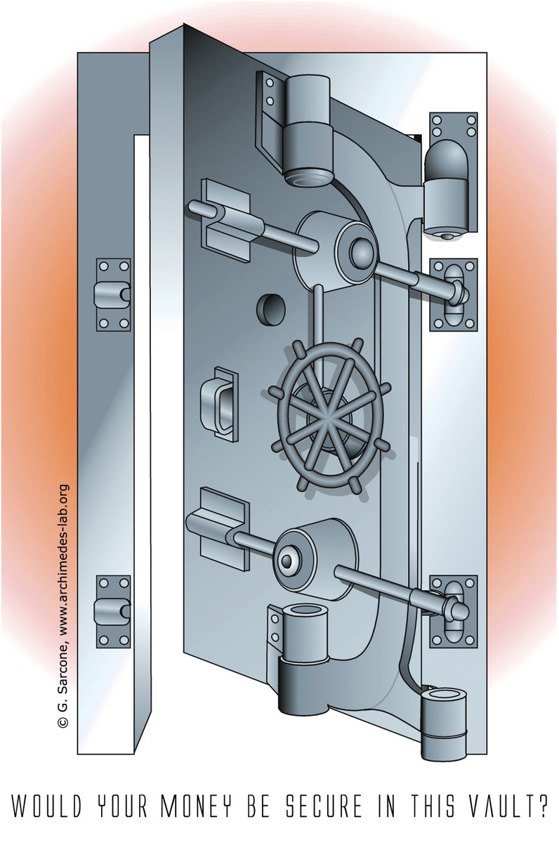 gsarcone's tweet photo. One of my earliest optical illusions: Would your money be secure in this vault?
#opticalillusion #impossiblefigure #paradox https://t.co/cGTFXne1jU