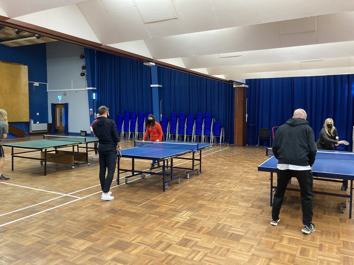 Woodmill_PE's tweet image. Staff CPD on table tennis as part of our day #goodlearning #goodfun