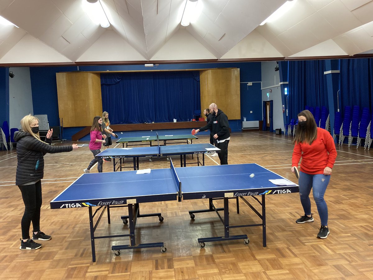 Woodmill_PE's tweet image. Staff CPD on table tennis as part of our day #goodlearning #goodfun