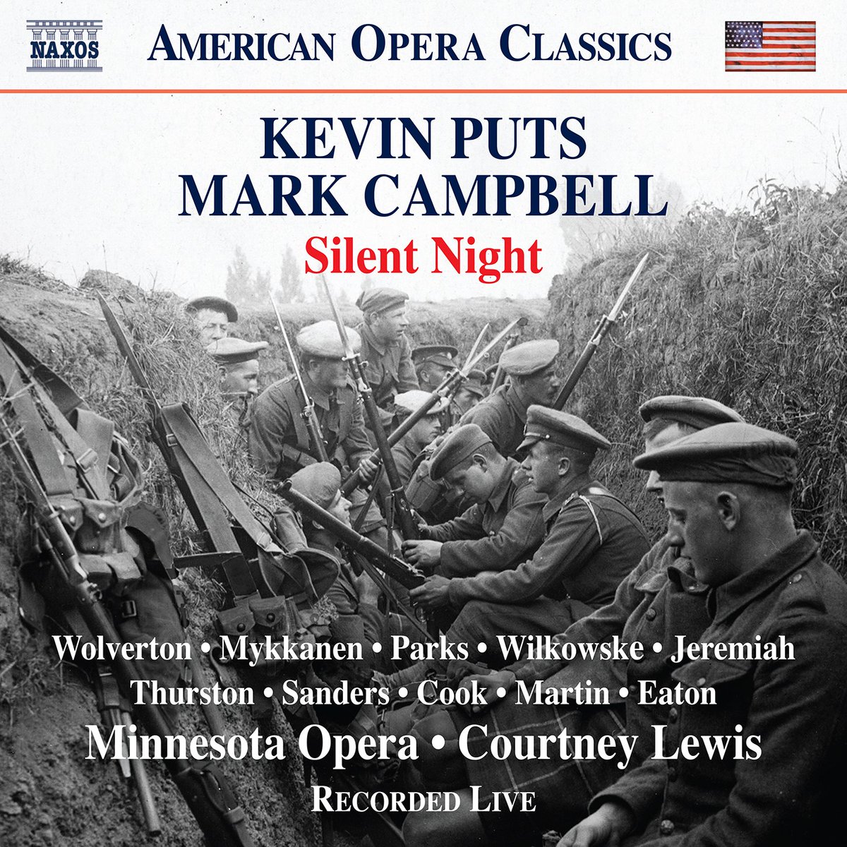 mnopera's tweet photo. Ten years ago tonight, Silent Night premiered on the Ordway stage. Today, we're thrilled to celebrate this Pulitzer Prize winning opera's 10th anniversary with a recording from our 2018 revival. 
Listen now on @naxosrecords: https://t.co/fYbDMY1Bu1 https://t.co/kw3IFd8ETT