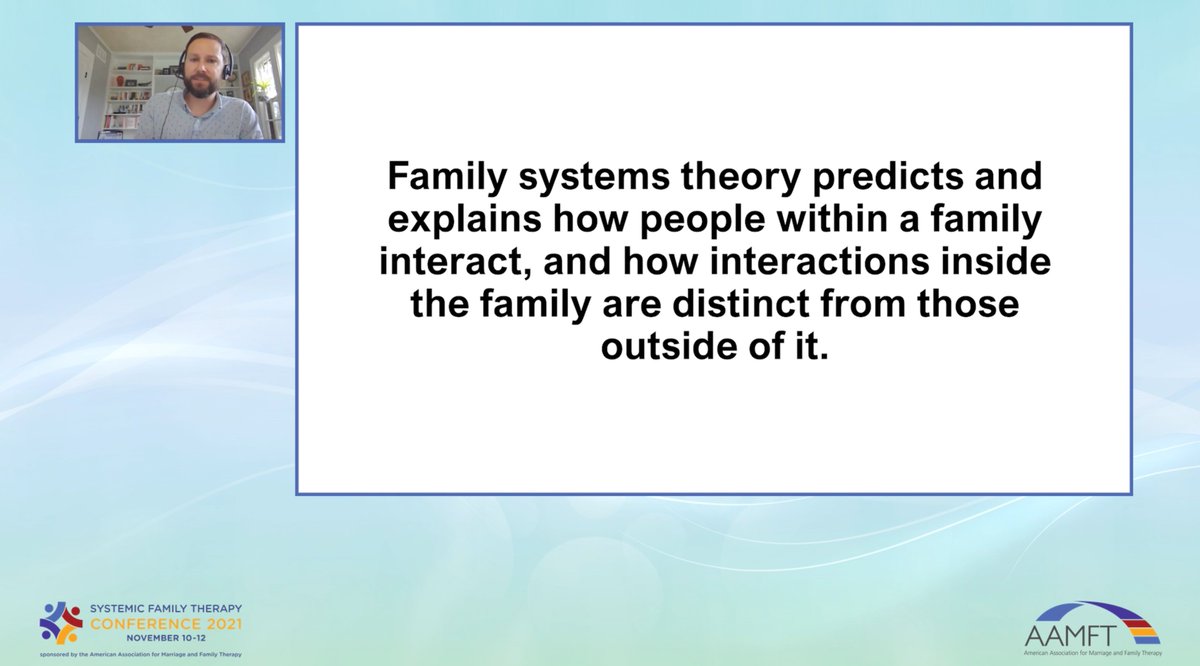 AttachedPodcast's tweet photo. We're currently listening to @JacobBPriest1 talking about family systems at #AAMFTSFTC and he is *crushing it.* https://t.co/jg1zNupZg6