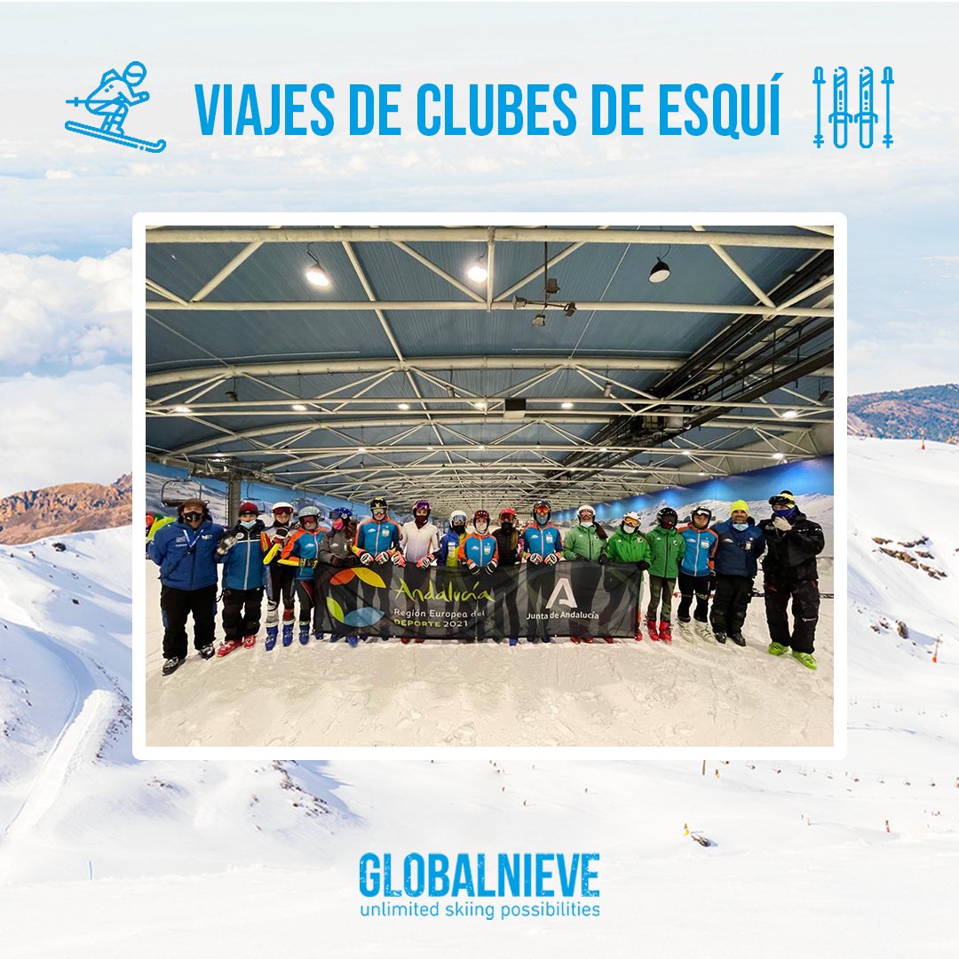GlobalNieve's tweet photo. Nuevo stage deportistas Selección Andaluza @FadiAndalucia en @SnozoneMadrid ❄️⛷integrada por corredores de los clubes @nevadasportclub_nsc @clubesquimonachil @esquicajarural @skiclubgranada @granadasportclub @globalracingsportclub
.
Gracias por la confianza en @GlobalNieve ☃️ https://t.co/MdE3Odg8BY