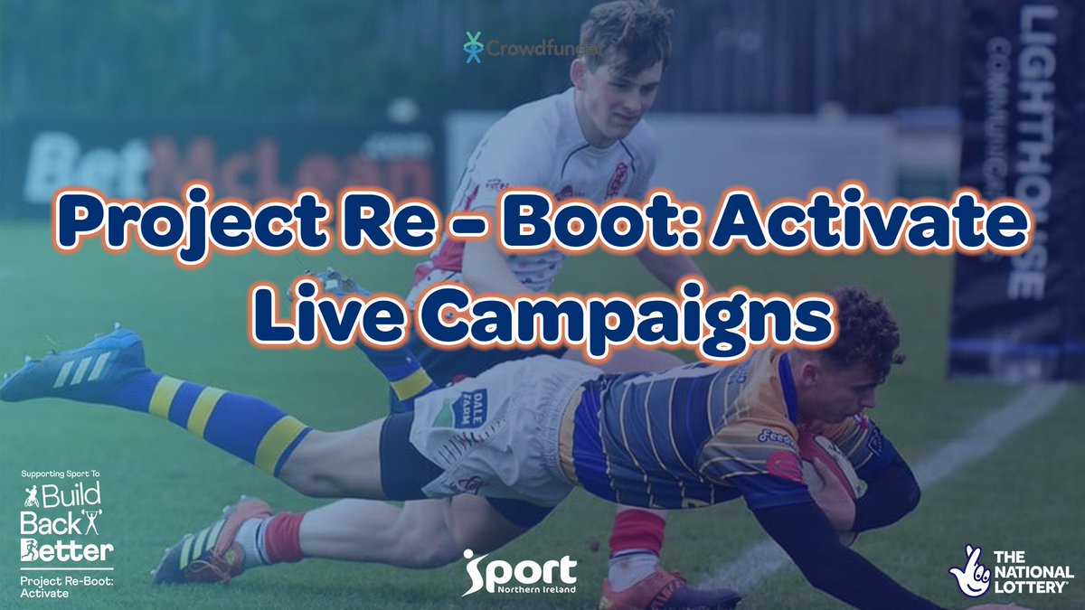 _SportNI's tweet photo. Project Re-Boot: Activate 🖐🏼

See all current live campaigns from clubs across Northern Ireland and help them reach their @crowdfunderuk targets! 🤝

More added each week - https://t.co/PwDBAbqofM https://t.co/3DAKOwkC1U