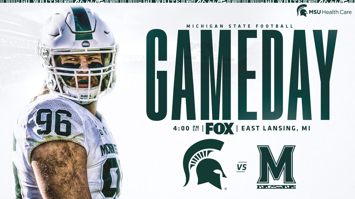 MSU_Football's tweet photo. WAKE UP IT'S GAMEDAY 😤 #RELENTLESS https://t.co/gqlAYp3ofz