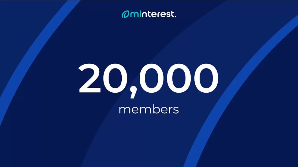 Minterest's tweet photo. Over 20,000 people signed up for our #NextLevelDefi community allocation event! We are saying thank you for all the support making #DeFi more inclusive! 
The signup with guaranteed allocation and NFT lottery is still open come join! https://t.co/t3i5i6NAx9 https://t.co/1Y8pgBCGbi