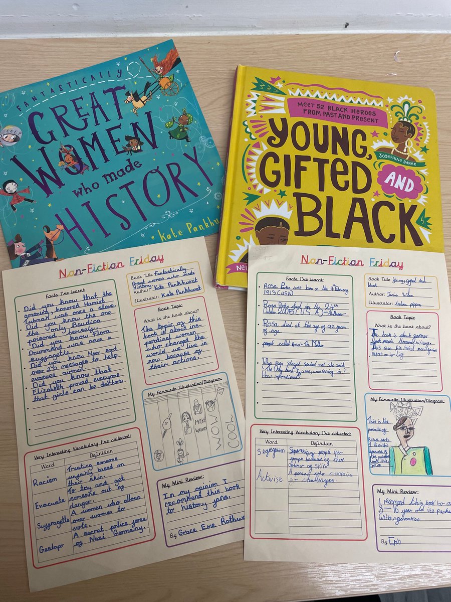 Just 2 of the wonderful #nonfictionfriday book reviews by Class 10 @StJosephStBede focusing on books for our new topic on women who changed the world #SJSBReading #SJSBEnglish