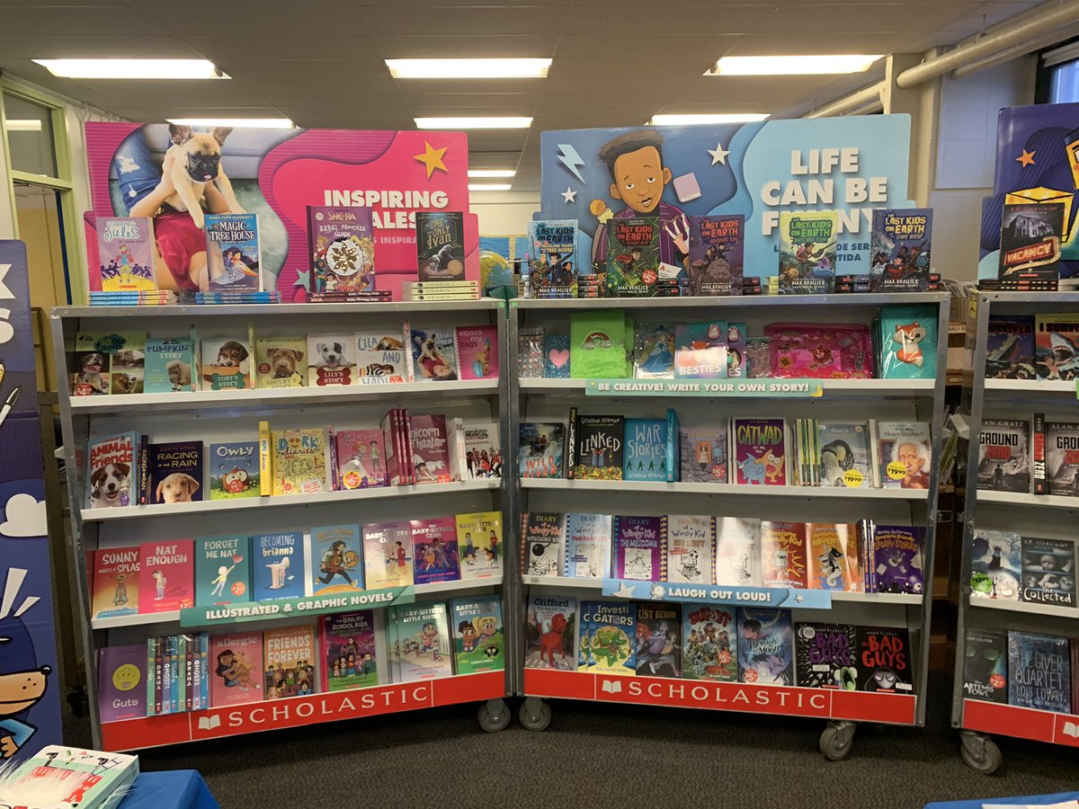MsNicoleNoonan's tweet photo. It’s Book Fair Preview Day! Students are so excited about to shop the wonderful collection of books next week. #ScholasticBookFairs https://t.co/KWHBBRJGLg