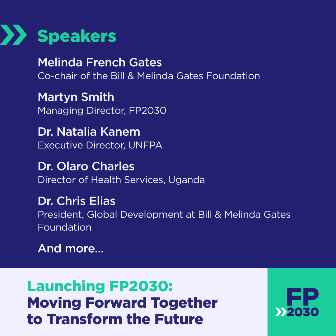 📣 Don't miss our speakers, at Launching FP2030, Moving Forward Together to Transform the Future! 
#FP2030Commitments
📍Register here: bit.ly/3odDl4v