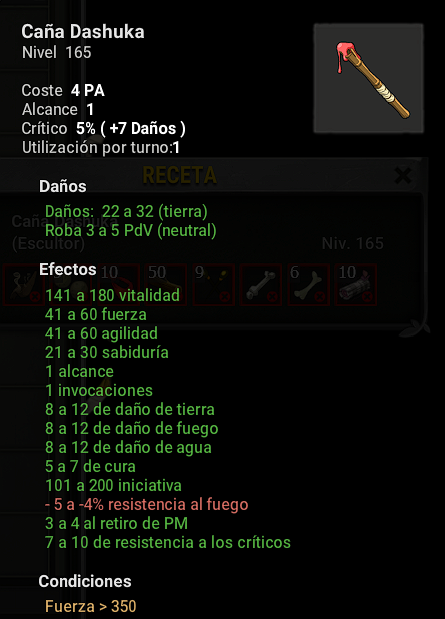 dofus.com/es/mmorpg/enci… <a href="/ES_DOFUS/">DOFUS ES</a> hola buenas tardes, he comprado este bastón en rúbilax y no da lo mismo que pone en la web. adjunto foto dentro del juego.
