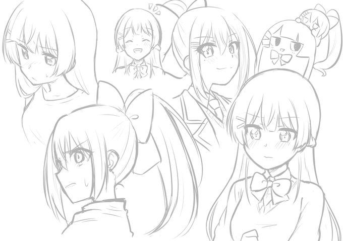 でろーんさんと委員長さん練習✍ 