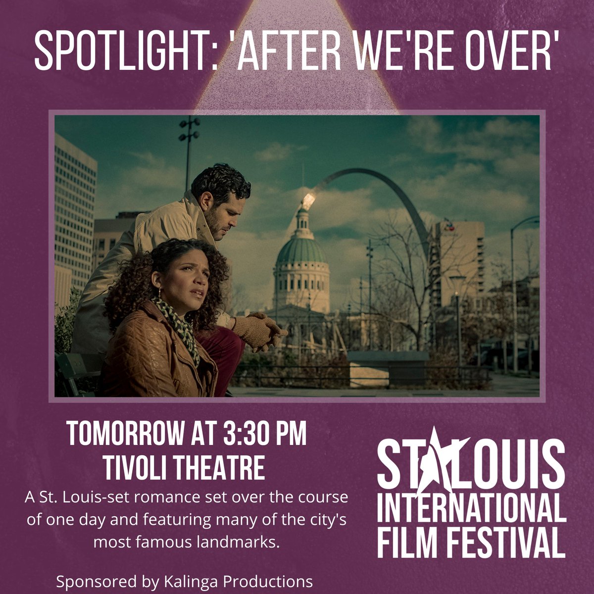 stlfilmshowcase's tweet image. Tomorrow's screening of ‘After We’re Over’ is almost sold out! Written, directed, and starring former St. Louisans, the film also features plenty of iconic STL spots.

A special thanks to Kalinga Productions for sponsoring this screening!

Get tickets: cinemastlouis.org/sliff/after-we…