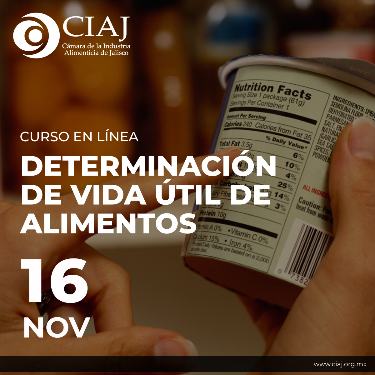 🎯PROMOCIÓN 2X1 
El estudio de vida útil de alimentos, es aquel que estudia el comportamiento de un producto alimenticio desde su fabricación o empacado, hasta que sus características sufren cambios y ya no son deseadas por los consumidores.
Informes:
👉bit.ly/2Lo3jBo