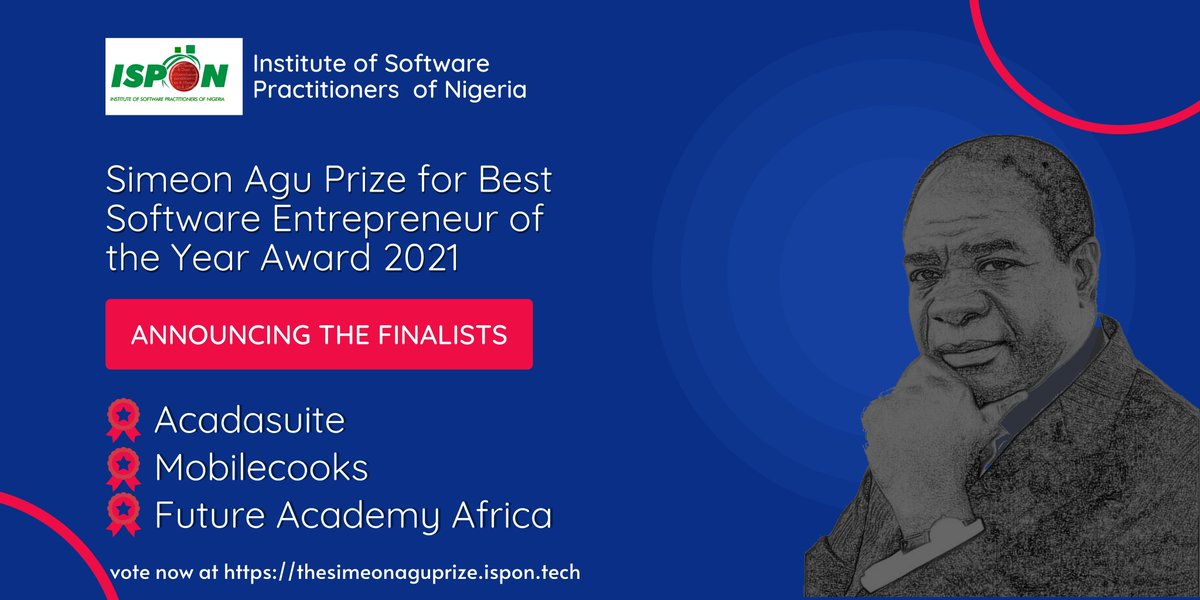 After vetting all startups nominated, <a href="/acadasuite/">ⅭZ༝🔶­­­ ­­В­­l­n­­­­a­n­­­с­­­­­e­</a>  <a href="/mobilecooksng/">mobilecooks👨‍🍳</a> and <a href="/futureacademyaf/">Future Academy Africa</a> emerged finalists. Final voting is on from 12 -16 November 2021, cast your vote at thesimeonaguprize.ispon.tech