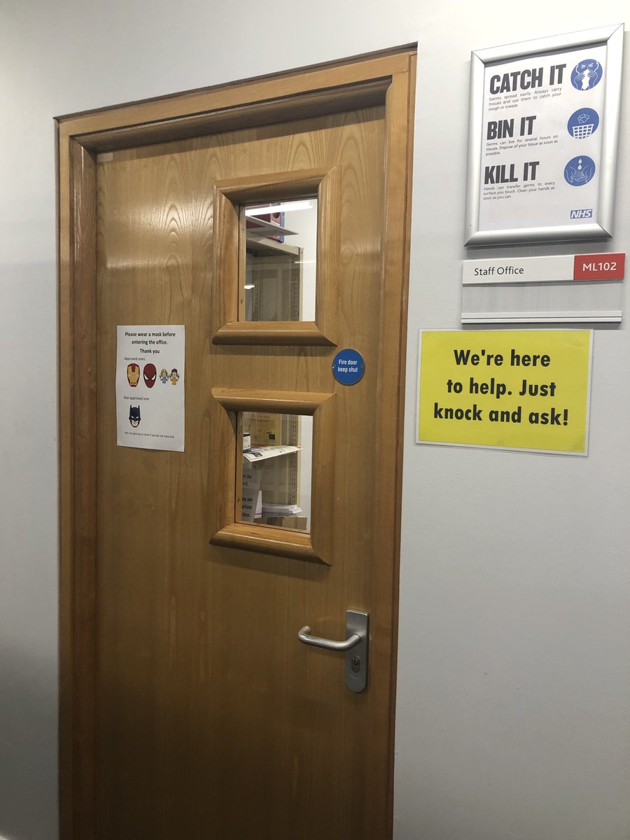 SolentLibrary's tweet image. Staff offices.  On Floor 1B is an office door, behind this door members of library staff are willing you to knock and ask for help 🙏😃
#DontGetOutMuch #LiveToHelp