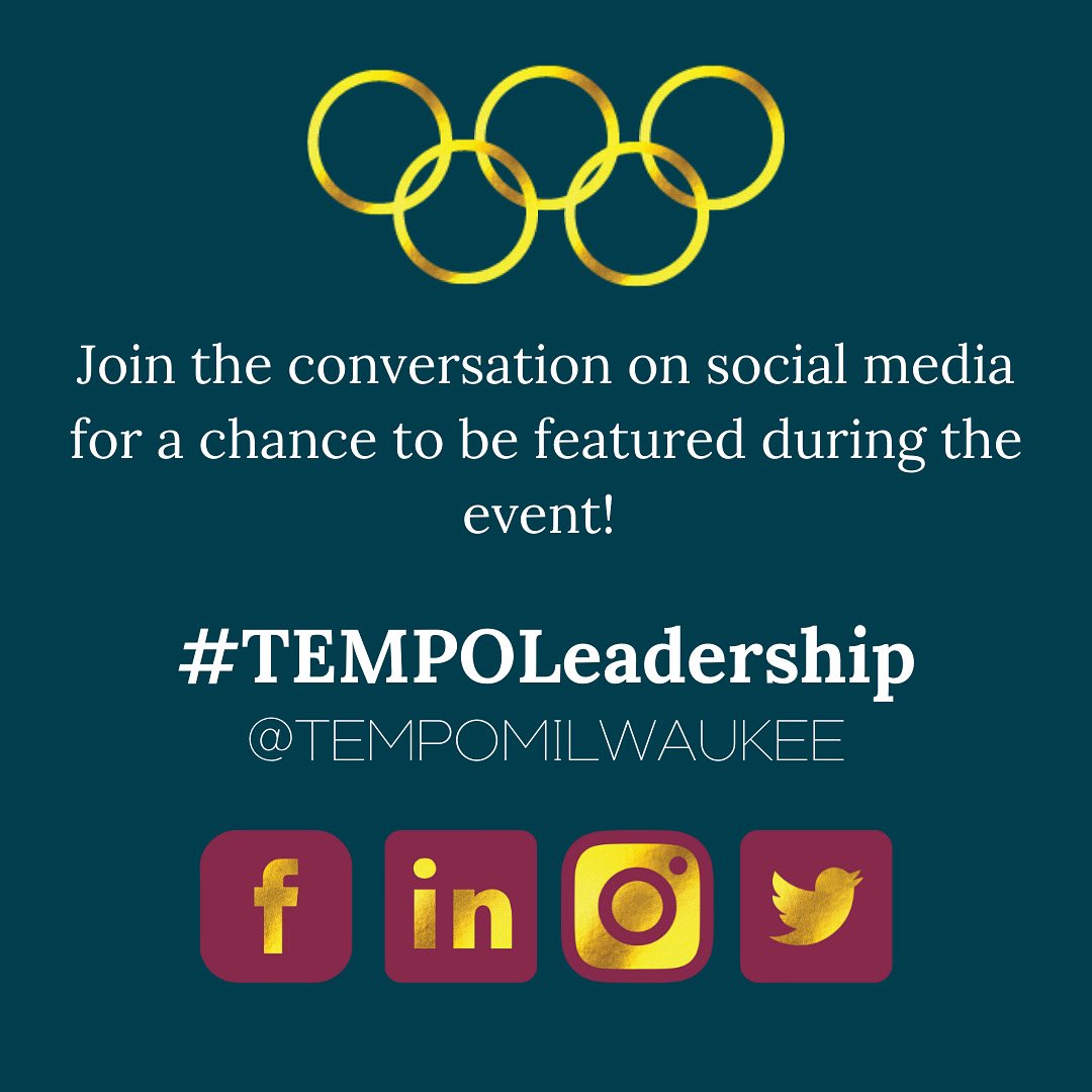 TEMPOMilwaukee's tweet photo. Whether you’re joining us in-person or virtually, be sure to tag us and use the hashtag #tempoleadership in your posts & stories!! https://t.co/kJ2b6DOVBV
